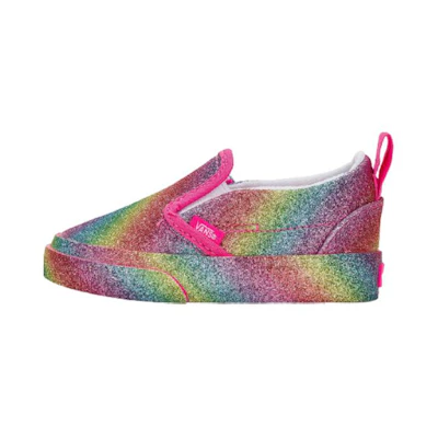 (TD) Vans Slip-On Hoop & Loop 'Glitter Rainglow - Multicolor'