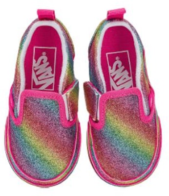 (TD) Vans Slip-On Hoop & Loop 'Glitter Rainglow - Pelbagai Warna' VN0A5EFKRNC Lookbook (TD) Vans Slip-On Hoop & Loop 'Glitter Rainglow - Pelbagai Warna' VN0A5EFKRNC