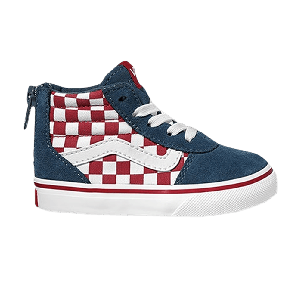 (Infant) Vans Ward High Zip 'Checker - Scooter Dark Denim' VN0A3DP2U4Z