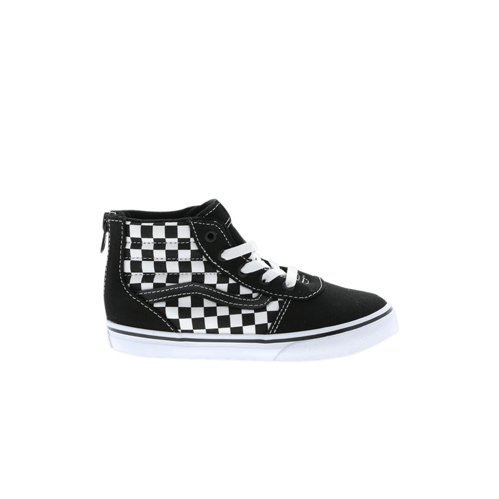 (Infant) Vans Ward High Zip 'Checkerboard - Black White' VN0A3DP2APK