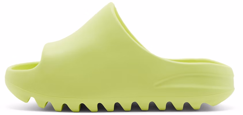 (Youth) adidas Yeezy Slides 'Glow Green' GX6139 Lookbook (Youth) adidas Yeezy Slides 'Glow Green' GX6139