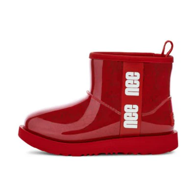 (Kids) UGG Classic Clear Mini II Boot Samba Red