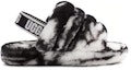 Order (Kanak-kanak) UGG Fluff Yeah Slide Hitam 1123636K-BLK