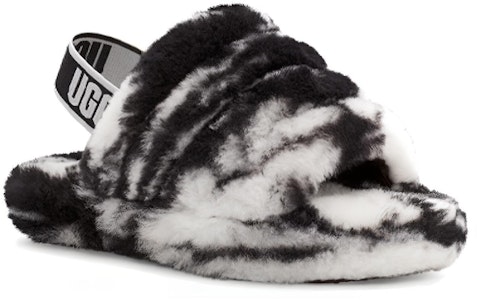 (兒童) UGG Fluff Yeah 休閒拖鞋 黑色 1123636K-BLK Lookbook (兒童) UGG Fluff Yeah 休閒拖鞋 黑色 1123636K-BLK