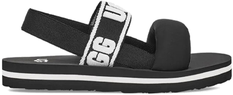 (儿童) UGG Zuma Sling 拖鞋 黑白色 1112973K-BLK Order (儿童) UGG Zuma Sling 拖鞋 黑白色 1112973K-BLK
