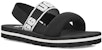 (Kanak-kanak) UGG Zuma Sling Slide Hitam Putih 1112973K-BLK