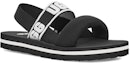 Lookbook (Kanak-kanak) UGG Zuma Sling Slide Hitam Putih 1112973K-BLK