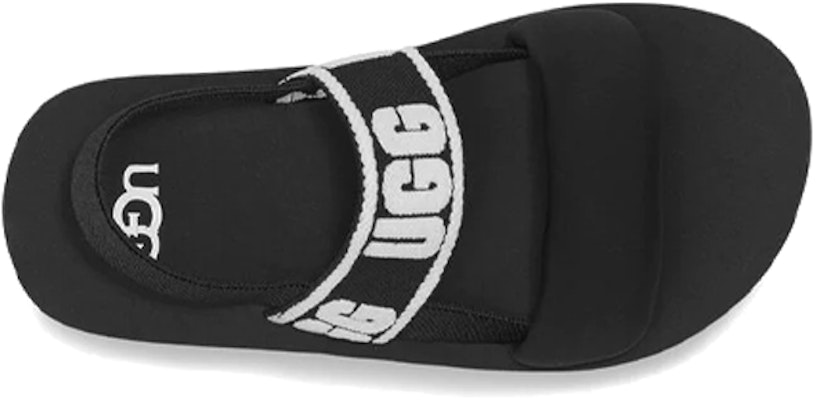(儿童) UGG Zuma Sling 拖鞋 黑白色 1112973K-BLK Shop (儿童) UGG Zuma Sling 拖鞋 黑白色 1112973K-BLK