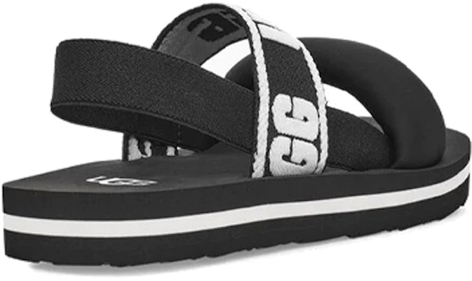 (儿童) UGG Zuma Sling 拖鞋 黑白色 1112973K-BLK Purchase (儿童) UGG Zuma Sling 拖鞋 黑白色 1112973K-BLK