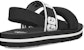(Kanak-kanak) UGG Zuma Sling Slide Hitam Putih 1112973K-BLK