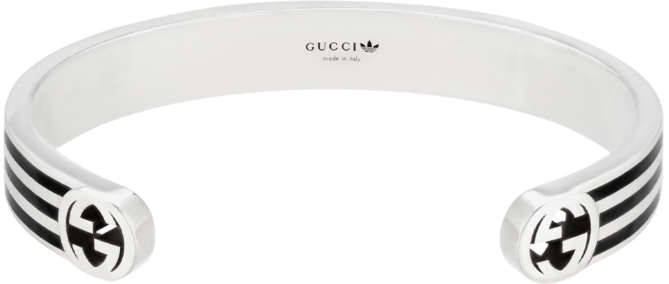 【限量版】GUCCI x Adidas 925银刻字标志手链 男女通用 银色 702869-J8410-8163 Lookbook 【限量版】GUCCI x Adidas 925银刻字标志手链 男女通用 银色 702869-J8410-8163