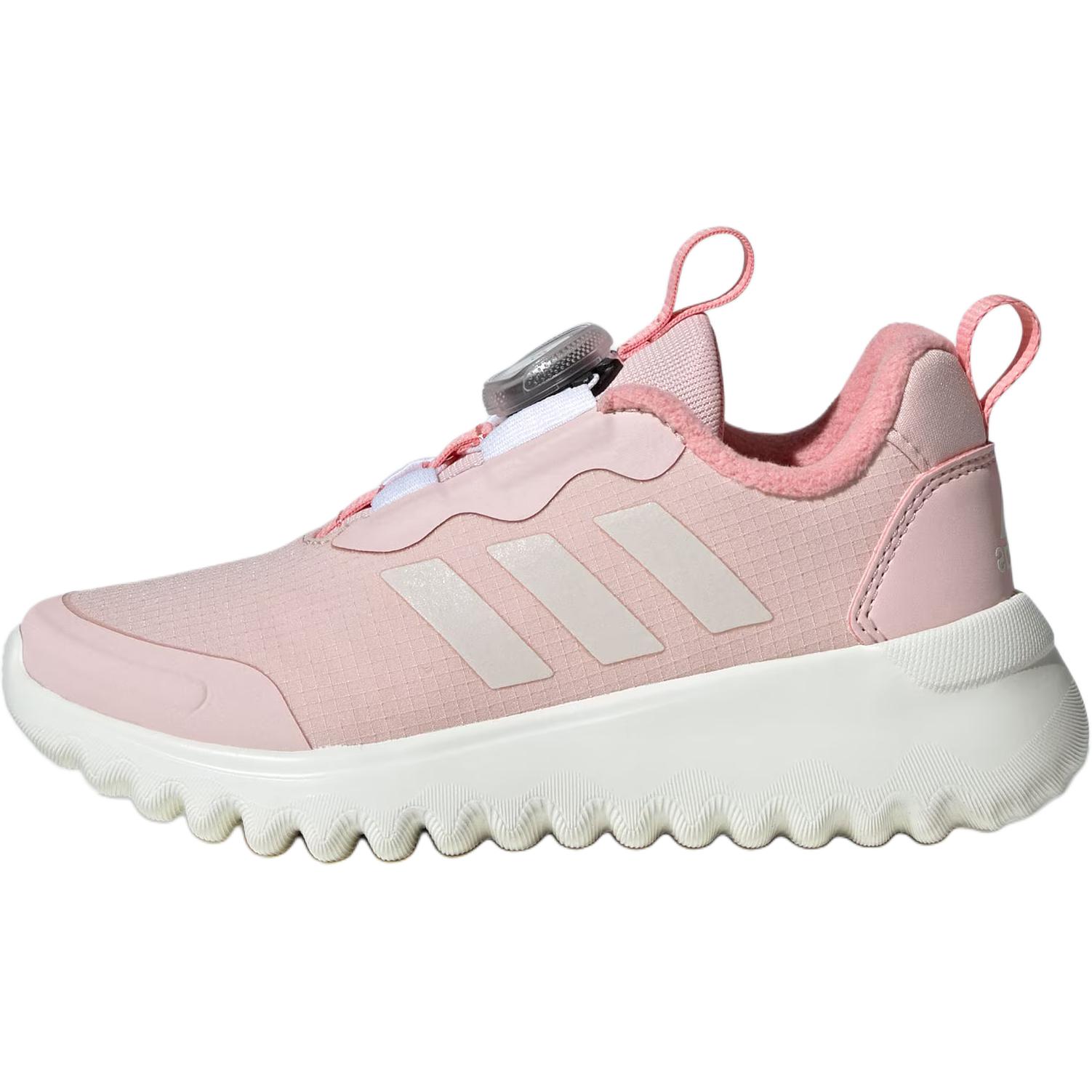(Pre School) adidas ActiveFlex BOA 3.0 Kids Pink Slip-Resistant Casual Shoes for Comfort. IE3961