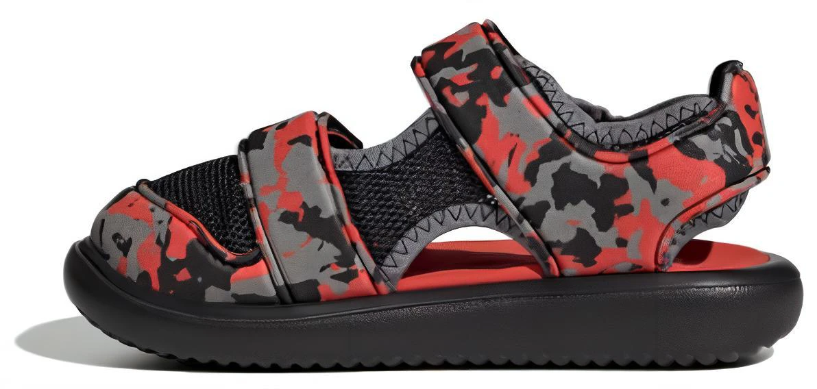 pre-school-adidas-comfort-kids-sandals-grey-red-breathable-durable-shock-absorbing-ie-0303