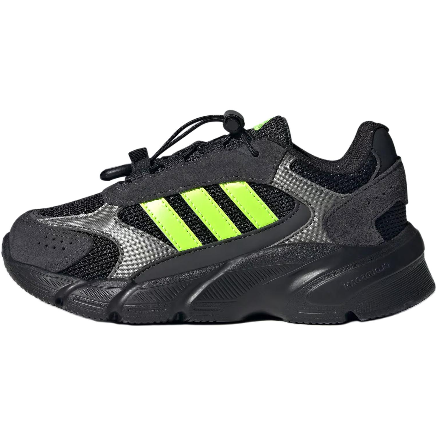 (Pre School) adidas CRAZYCHAOS 2000 Suede Retro Kids' Low-Top Casual Shoes - Black IH0912