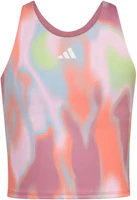 (Pre School) adidas Kids All-Over Letter Print Sleeveless Tank Top Multicolor IQ5930 (Pre School) adidas Kids All-Over Letter Print Sleeveless Tank Top Multicolor IQ5930