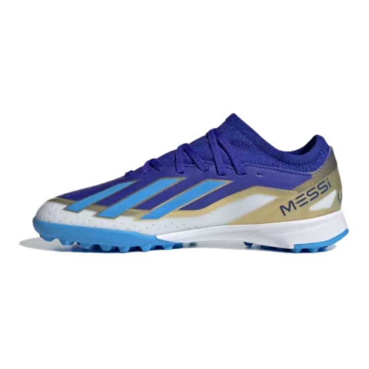 (Pre School) adidas Messi League Kids Soccer Shoes Blue White Low Top Anti-Slip Durable ID0716