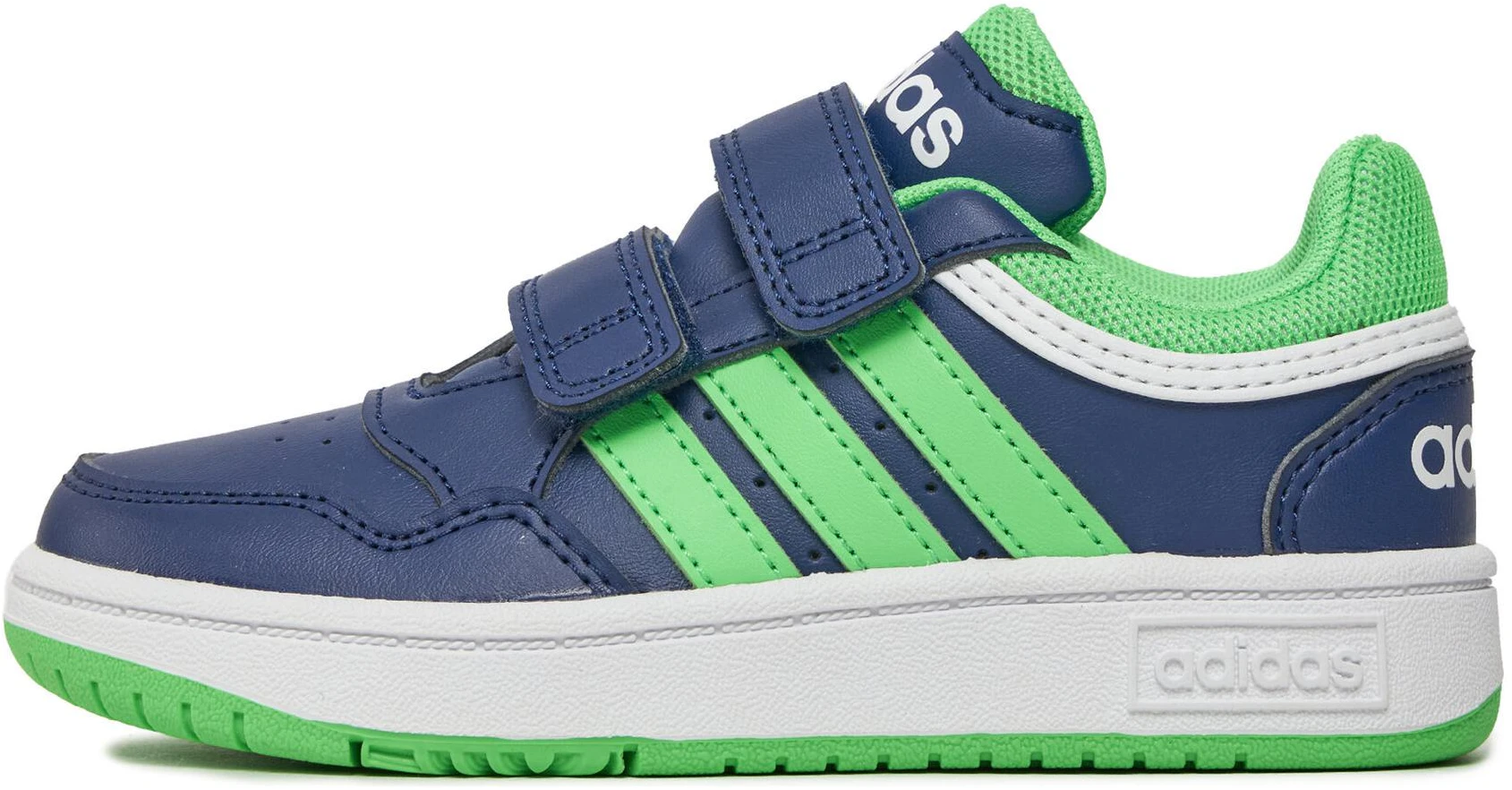 pre-school-adidas-neo-hoops-3-0-kids-low-top-sneakers-blue-green-comfortable-and-durable-shoes-ig-6107