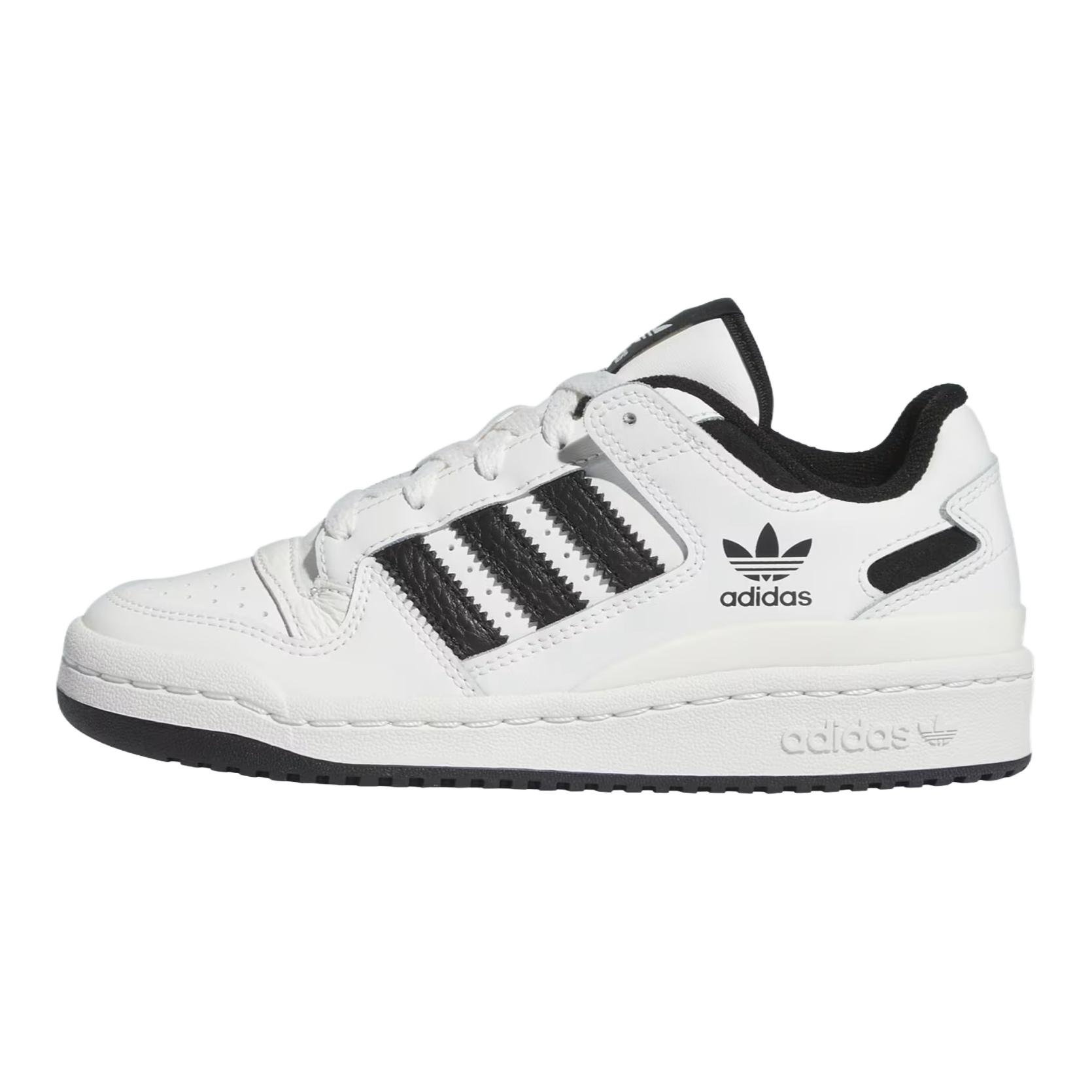(Youth) (Pre School) adidas Originals Forum Low CL Sneakers White Black - Stylish & Comfortable. IH7918