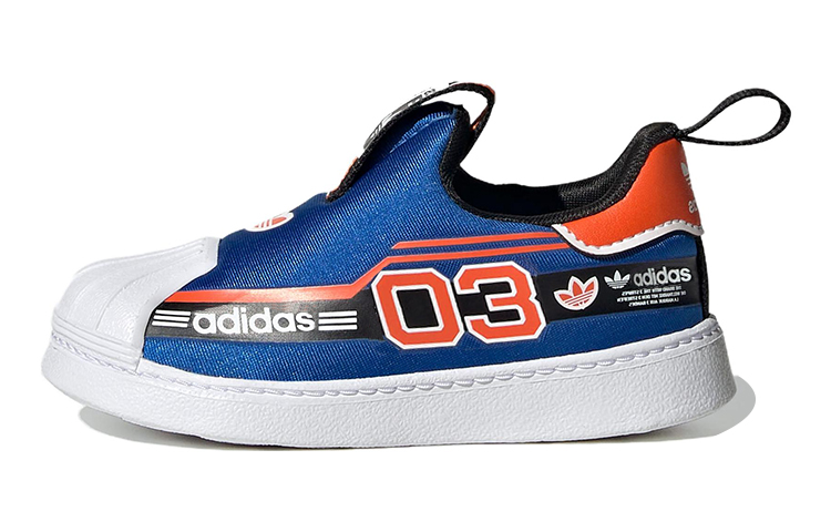 (Pre School) adidas Originals Superstar 360 Shoes Blue/Orange/White/Black Baby Toddler. HQ4077