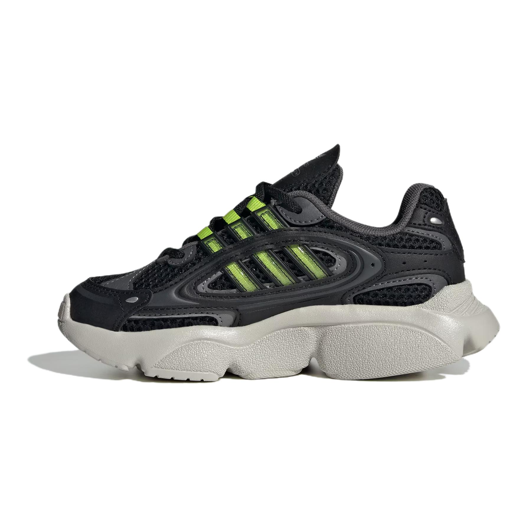 (Pre School) adidas OZMILLEN Kids Black Green Low-Top Casual Shoes - Classic Style IG4277