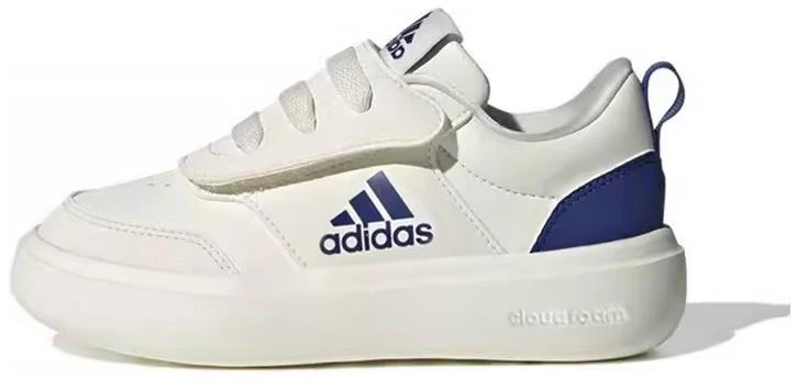 pre-school-adidas-park-st-kids-running-shoes-white-blue-cushioned-and-durable-low-top-ie-6410