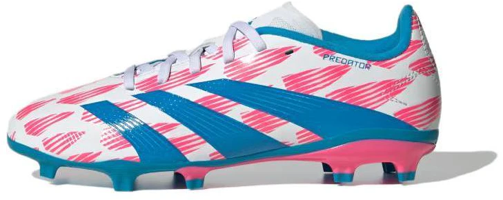 pre-school-adidas-predator-league-firm-ground-kids-soccer-cleats-blue-pink-durable-grip-low-cut-if-6352