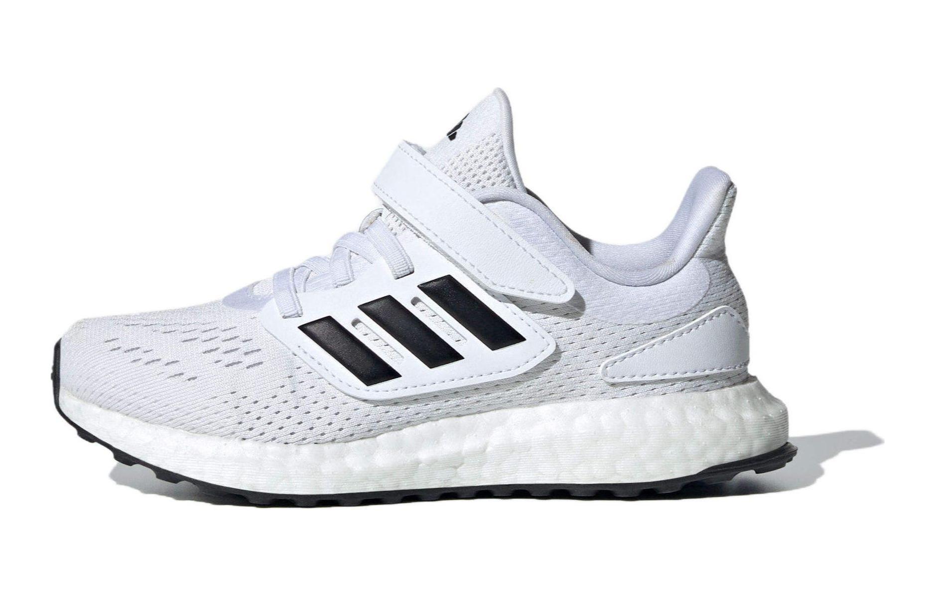 (Pre School) adidas Pure Boost Kids Running Shoes White/Black - Durable & Lightweight Cushioning ID8495