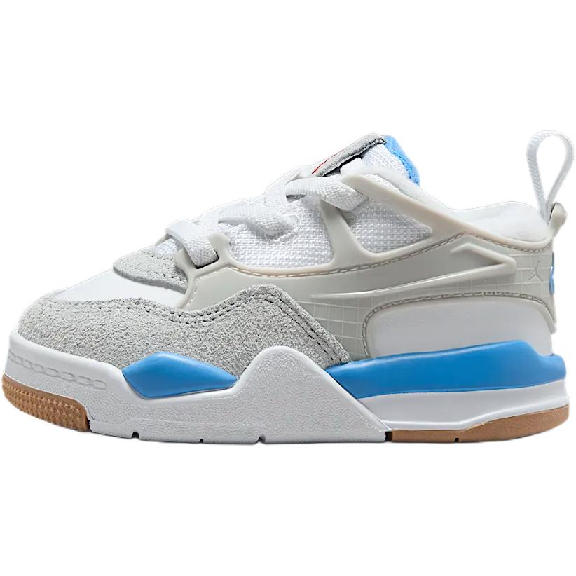 (Pre School) Air Jordan 4 RM Shoes White/Blue/Grey - Stylish, Comfy & Slip-Resistant FQ7937-104