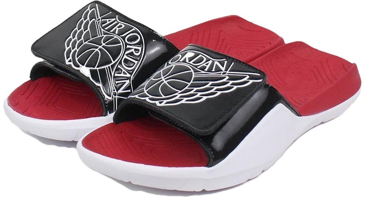(Pre School) Air Jordan Hydro 7 Black Red White Slippers AA2516-001 Lookbook (Pre School) Air Jordan Hydro 7 Black Red White Slippers AA2516-001