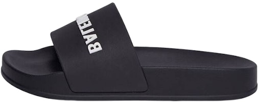 (Youth) (Pre School) Balenciaga Pool Slide Black White 693777W1S801006 (Youth) (Pre School) Balenciaga Pool Slide Black White 693777W1S801006