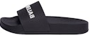 (Youth) (Pre School) Balenciaga Pool Slide Black White 693777W1S801006