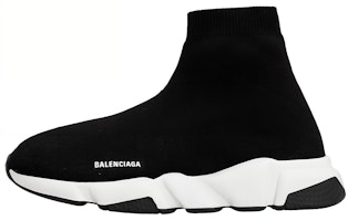 (Pre School) Balenciaga Speed Sneaker 'Black White' 597425-W2DB2-1015 (Pre School) Balenciaga Speed Sneaker 'Black White' 597425-W2DB2-1015