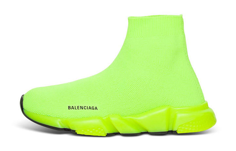 (Pre School) Balenciaga Speed Sneaker 'Fluo Yellow' 597425-W2DBA-7771