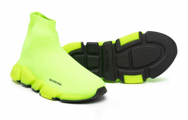 Shop (学前款) Balenciaga Speed 运动鞋 '荧光黄' 597425-W2DBA-7771