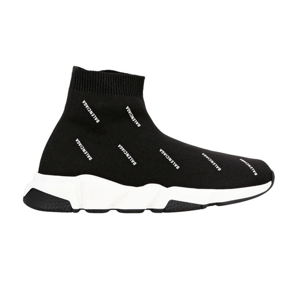 (Pre School) Balenciaga Speed Trainer 'All Over Print - Black White'