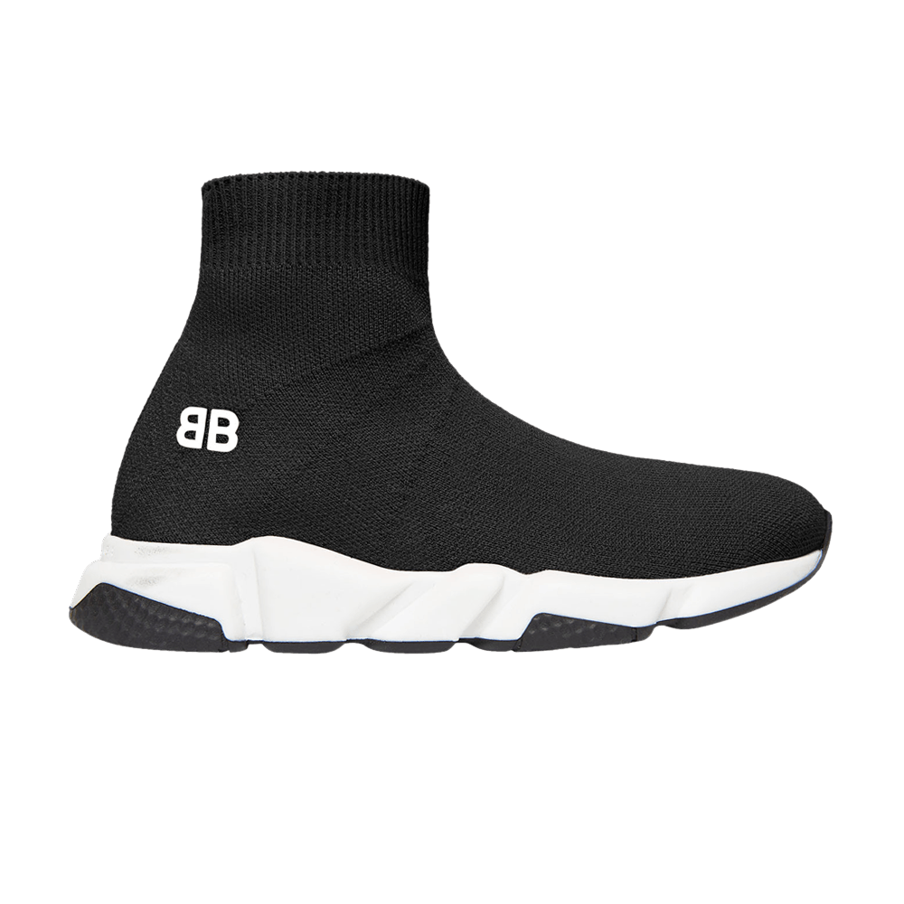 (Pre School) Balenciaga Speed Trainer Mid 'Black' 508439-W05G0-1000