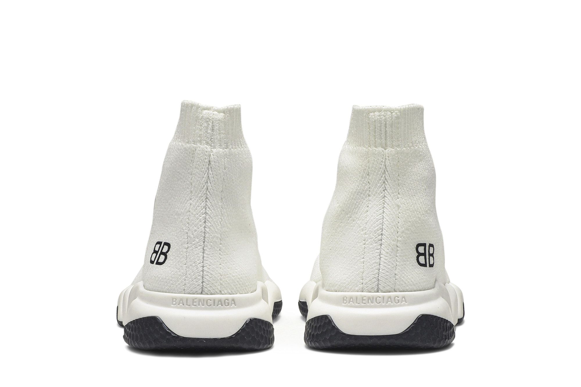 Details for (学龄前) 巴黎世家 Speed Trainer 中帮跑鞋 '黑白配色' 527245-W05G0-9000