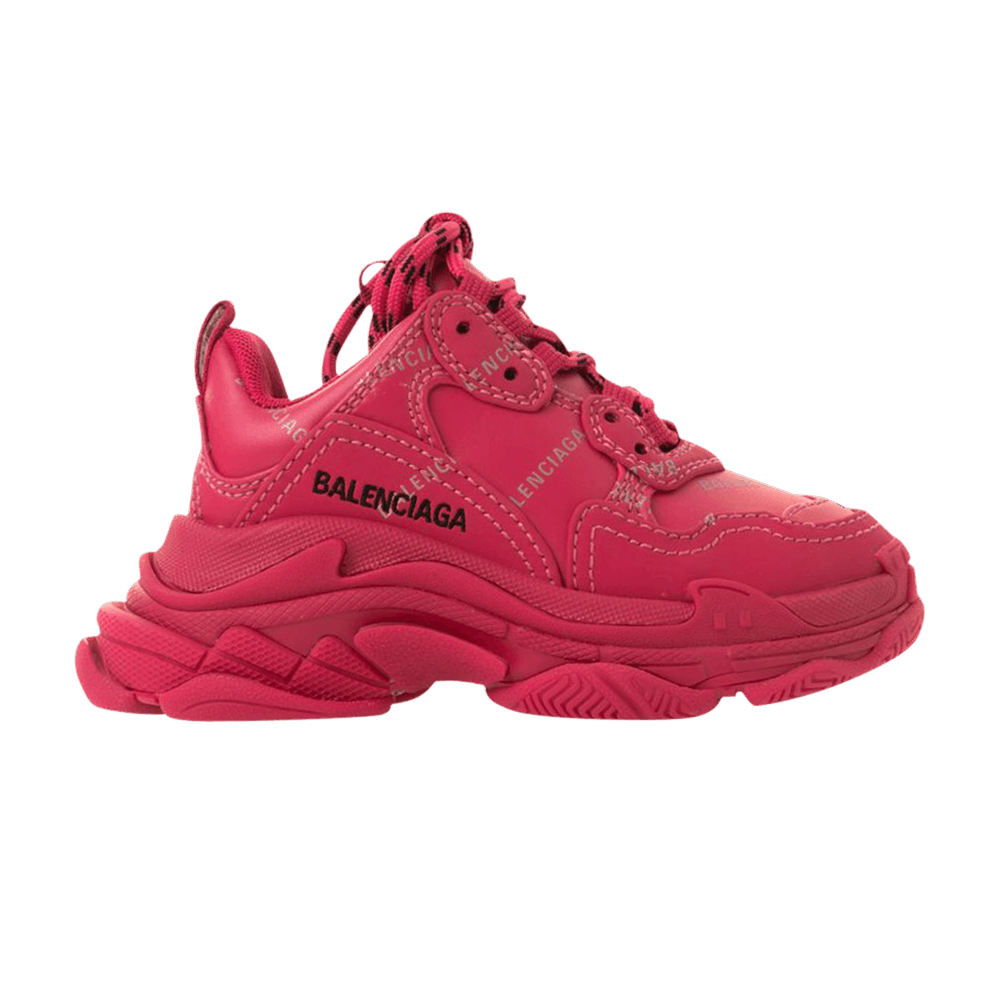 (Pre School) Balenciaga Triple S Sneaker 'Allover Logo - Pink' 654251-W2FA9-5581