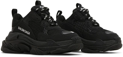 Cheap (Pre School) Balenciaga Triple S Sneaker 'Black' 654251-W2CA4-1000