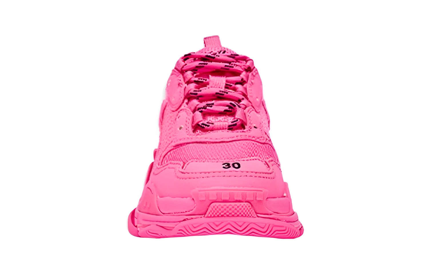 Lookbook (Kanak-Kanak) Balenciaga Triple S Sneaker ''Fluo Pink'' 654251-W2CA5-5000