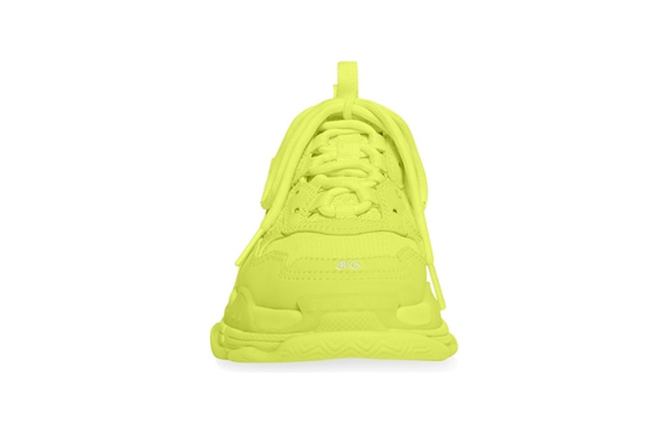 Purchase (童鞋) Balenciaga Triple S 運動鞋 '螢光黃' 654251-W2CA5-7590