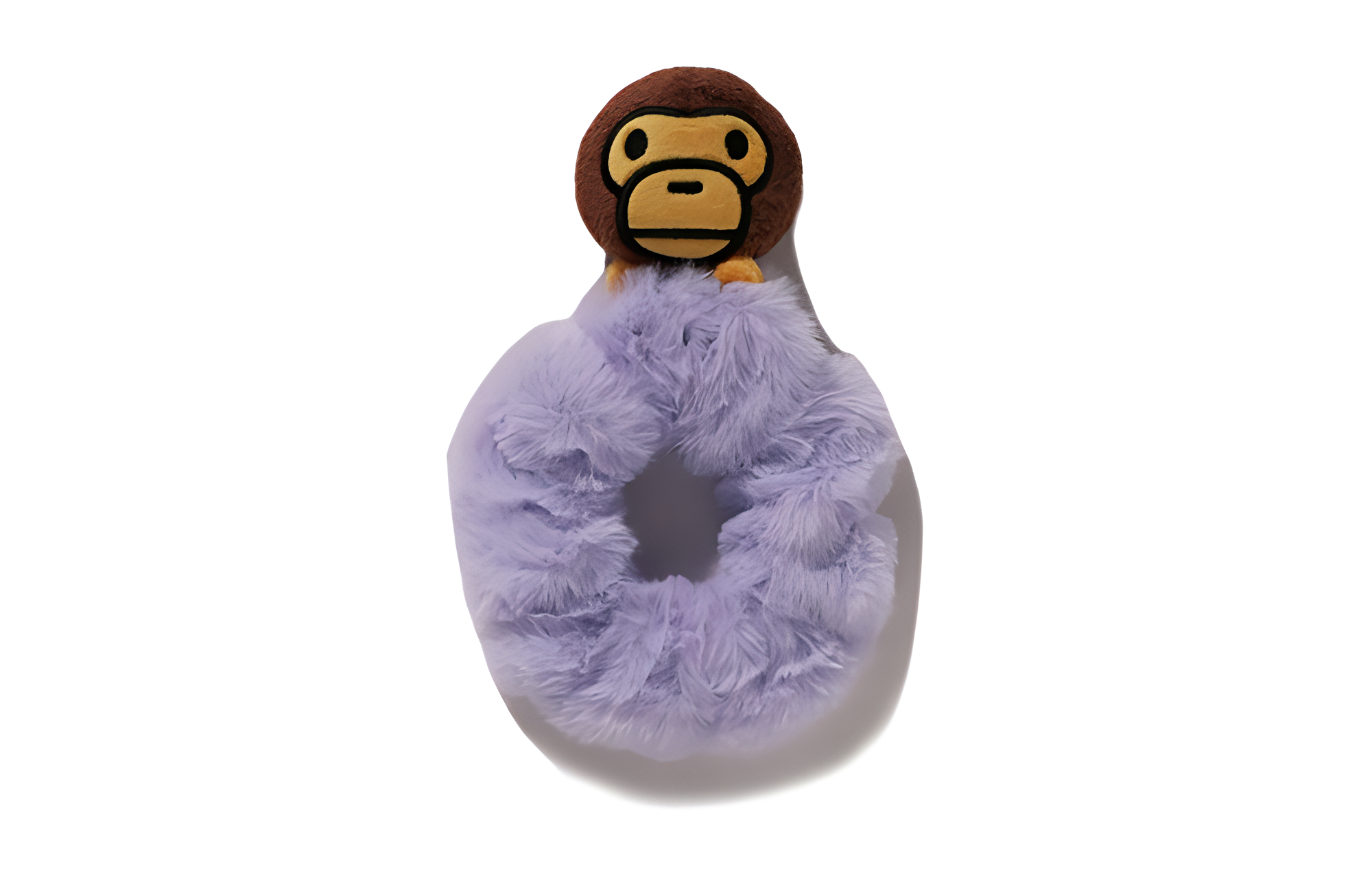 (Pre School) BAPE A BATHING APE Kids Purple Animal Print Polyester Hair Tie / Scrunchie. 2J80382008