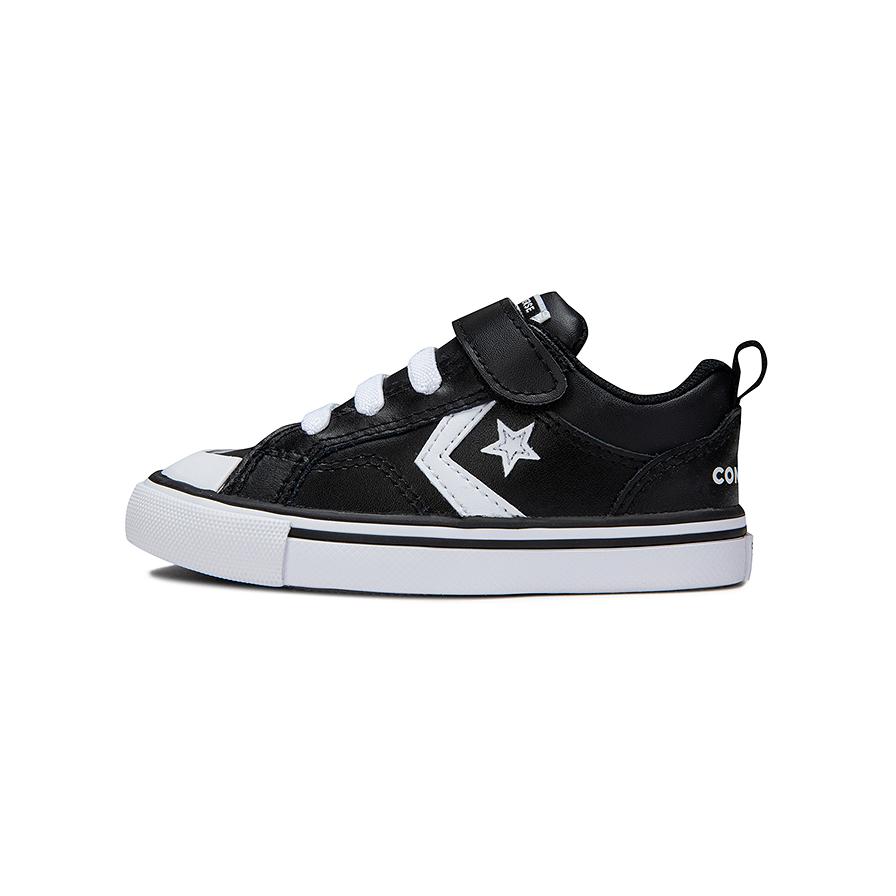 (Pre School) Converse Kids Low-Top Canvas Shoes Black White Toddler Fashion Sneakers A08478C
