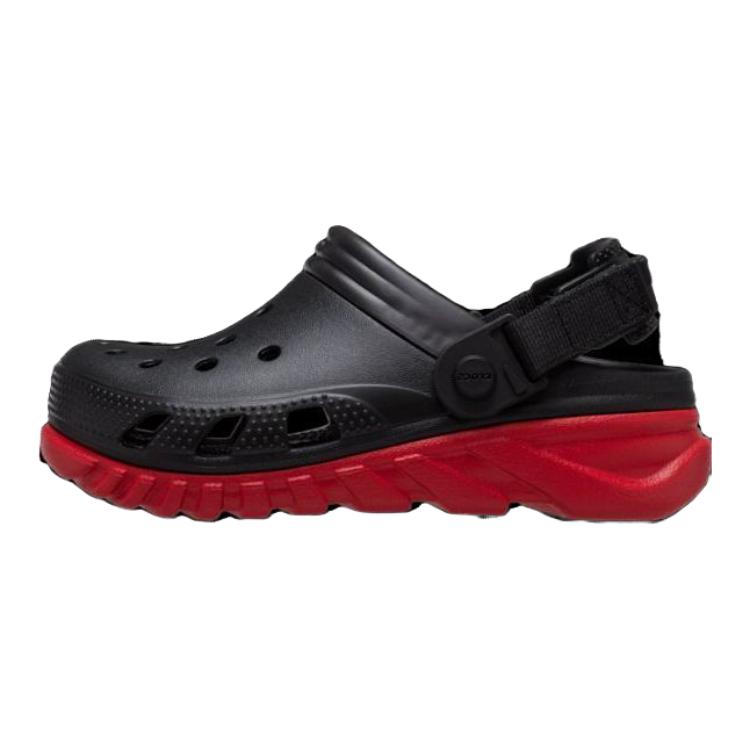 (Pre School) Crocs Kids Comfort Sandals Black Red - Children's Edition 208774-0WQ
