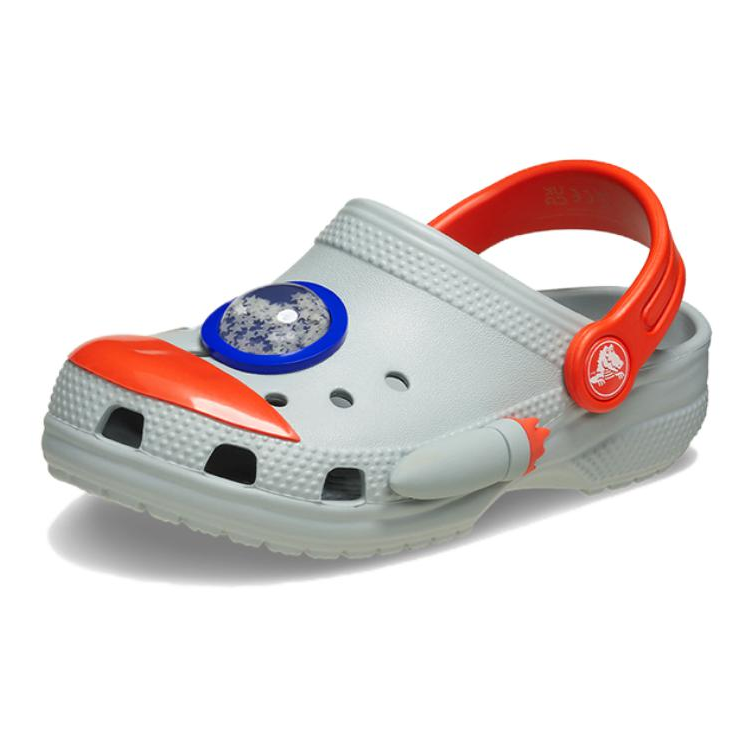 (Pre School) Crocs Simple Lightweight EVA Cartoon Pattern Kids Clogs Gray (Kids). 210359-1NM