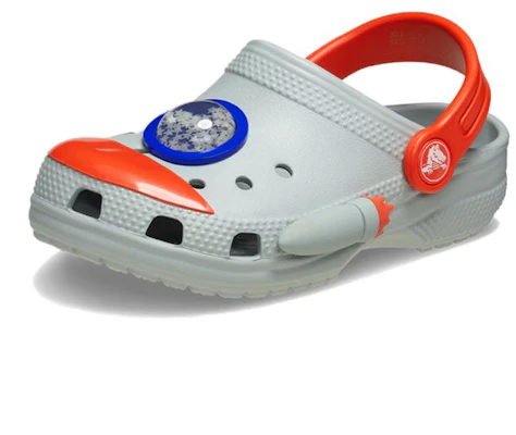 (学前款) Crocs 轻便EVA卡通图案灰色儿童洞洞鞋 (儿童)。 210359-1NM Buy (学前款) Crocs 轻便EVA卡通图案灰色儿童洞洞鞋 (儿童)。 210359-1NM