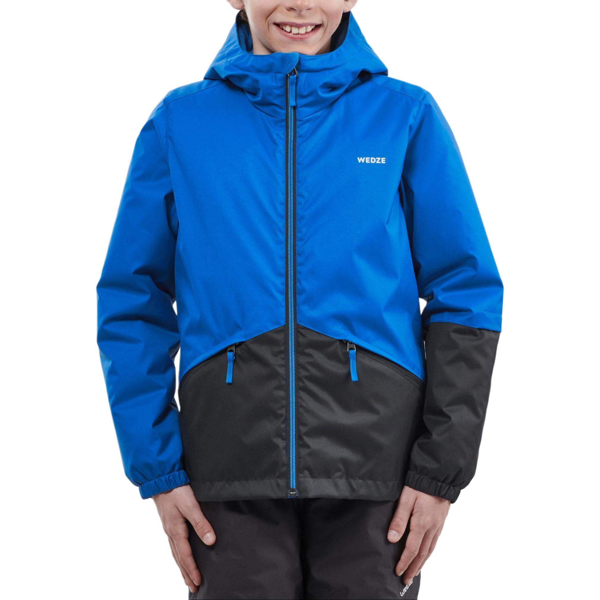 (Pre School) DECATHLON 100 Kids Waterproof Ski Jacket - Cobalt Blue/Charcoal Gray 8503466