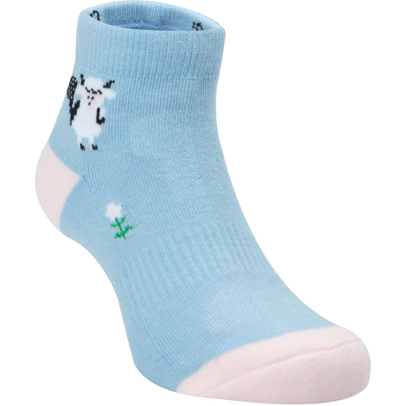 (Pre School) Decathlon Kids' Warm and Comfortable Socks (2 Pairs) - Blue/Pink. 8756228