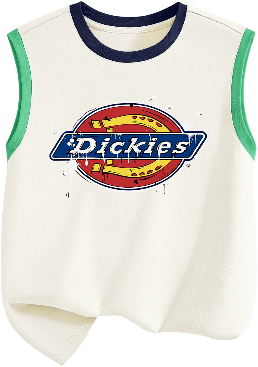 pre-school-dickies-kids-sleeveless-cotton-tank-top-summer-breathable-quick-dry-basketball-shirt-yjp-2606050939