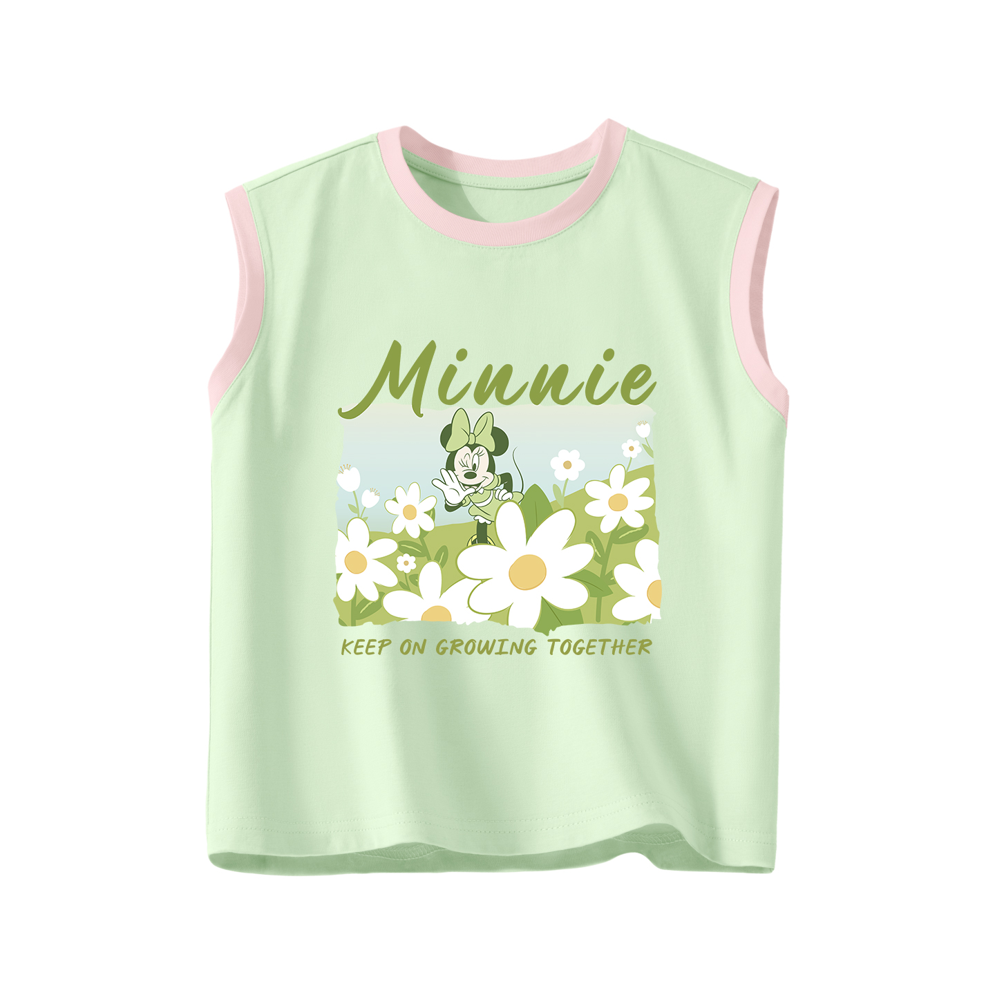 (Pre School) Disney Girls' Sleeveless Summer Vest - Loose Fit Stylish Tank for Kids ZT2603181931